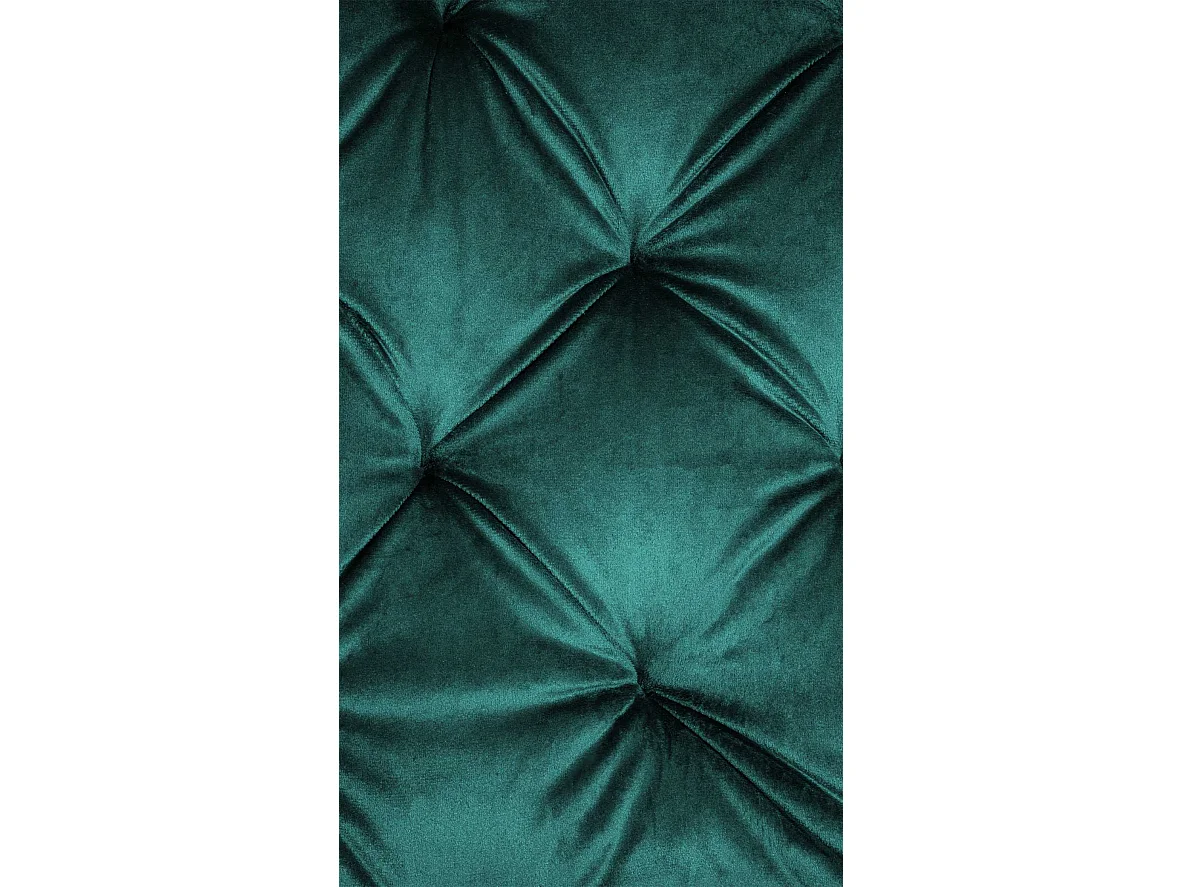 chaises avec accoudoirs - Velours - Vert foncé - Stanley