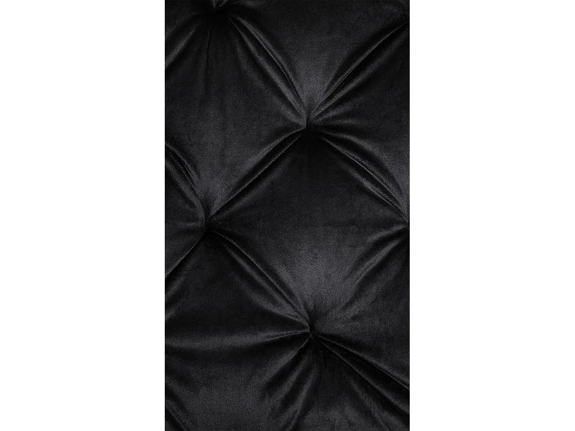 chaises avec accoudoirs - Velours - Noir - Stanley