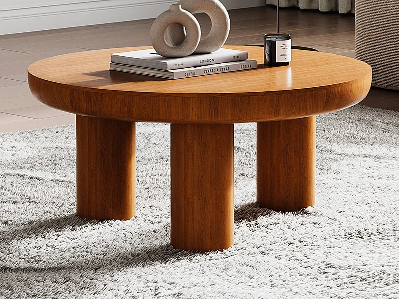 Table basse en bois de manguier - Naturel clair - LASIRA