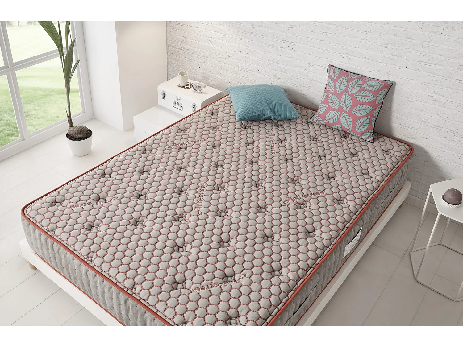 Colchón Viscoelástico Antiestrés 160x180 Altura 21cm ±2