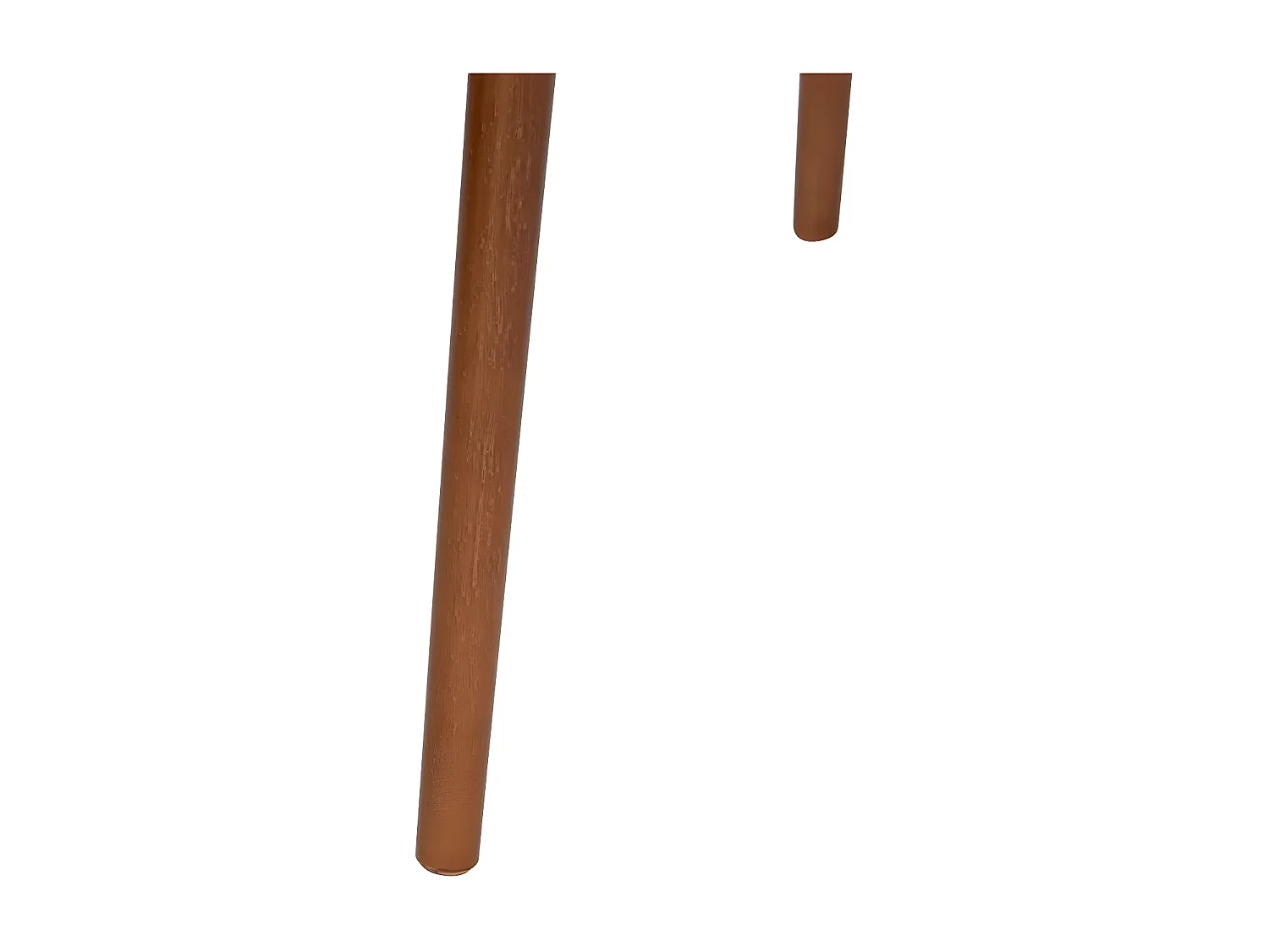 Lot de 3 tables à café gigogne en Bois Vert Ocre Blanc et pieds en Bois foncé