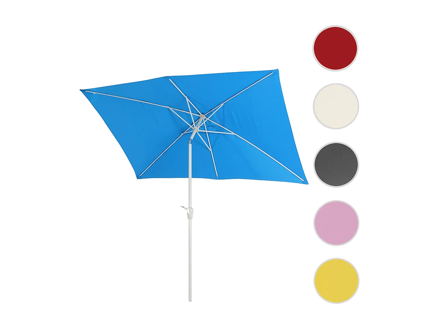 Castellammare kantelbare parasol,  blauw