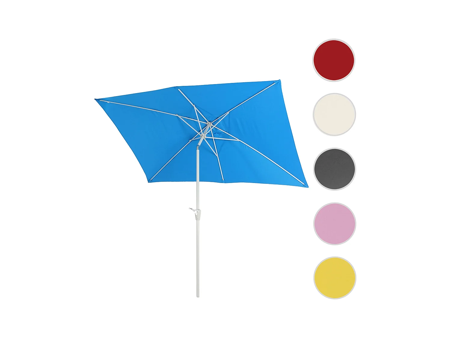 Castellammare kantelbare parasol,  blauw