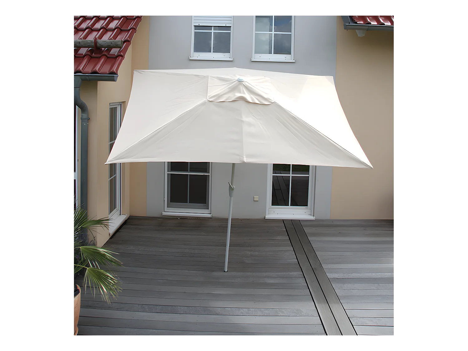 Parasol Castellammare kantelbaar,  crème