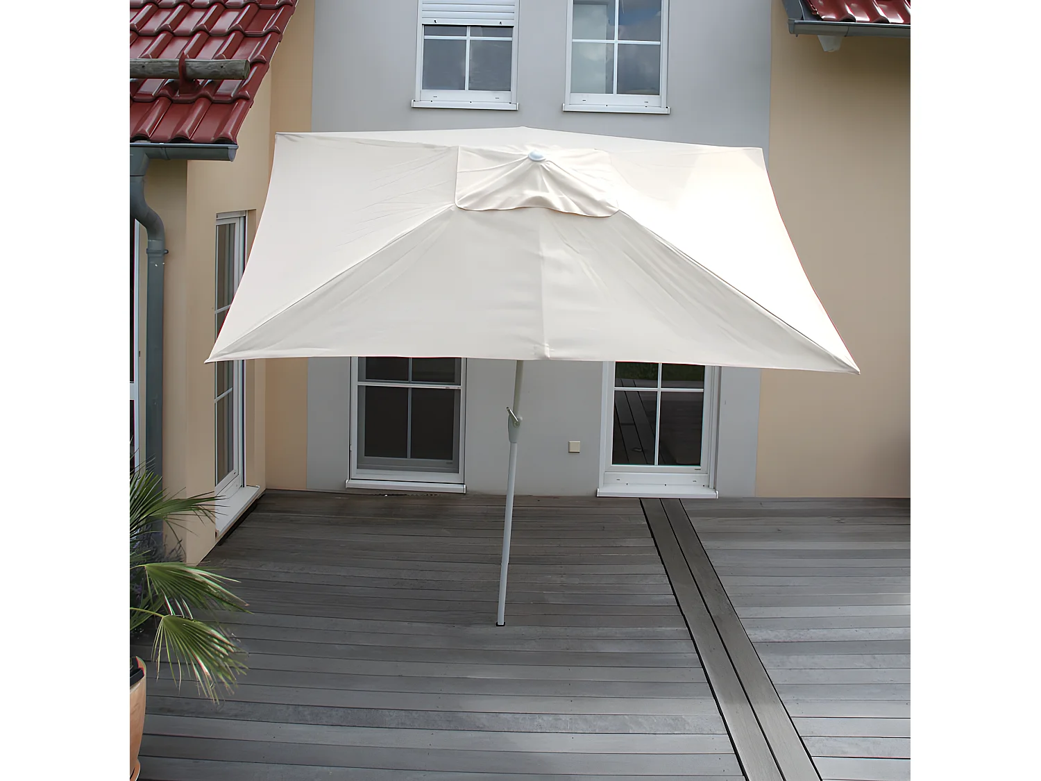 Parasol Castellammare 2x3m inclinable,  crème