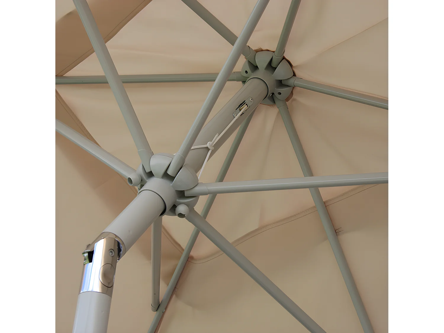 Parasol Castellammare 2x3m inclinable,  crème