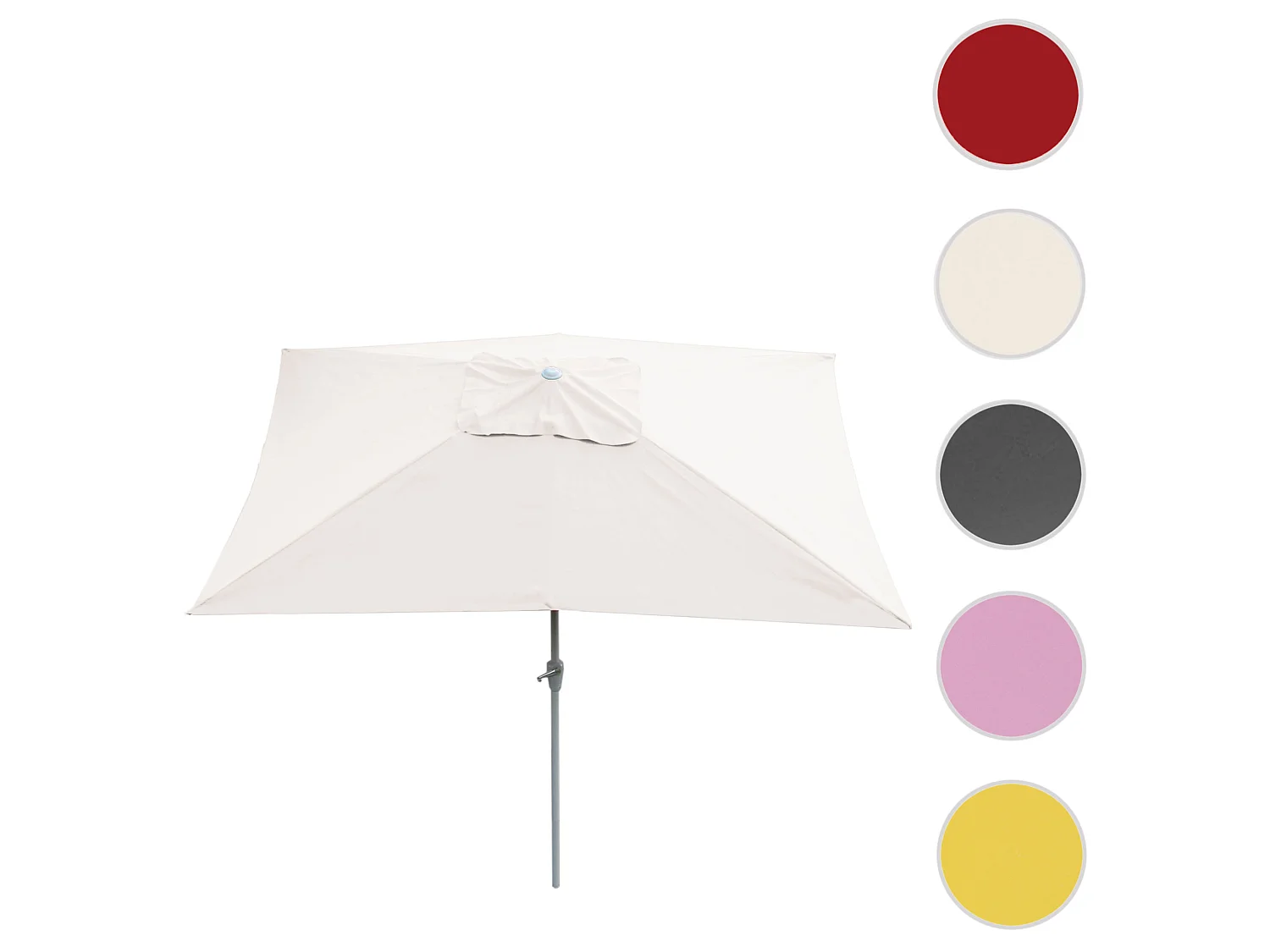 Parasol Castellammare 2x3m inclinable,  crème