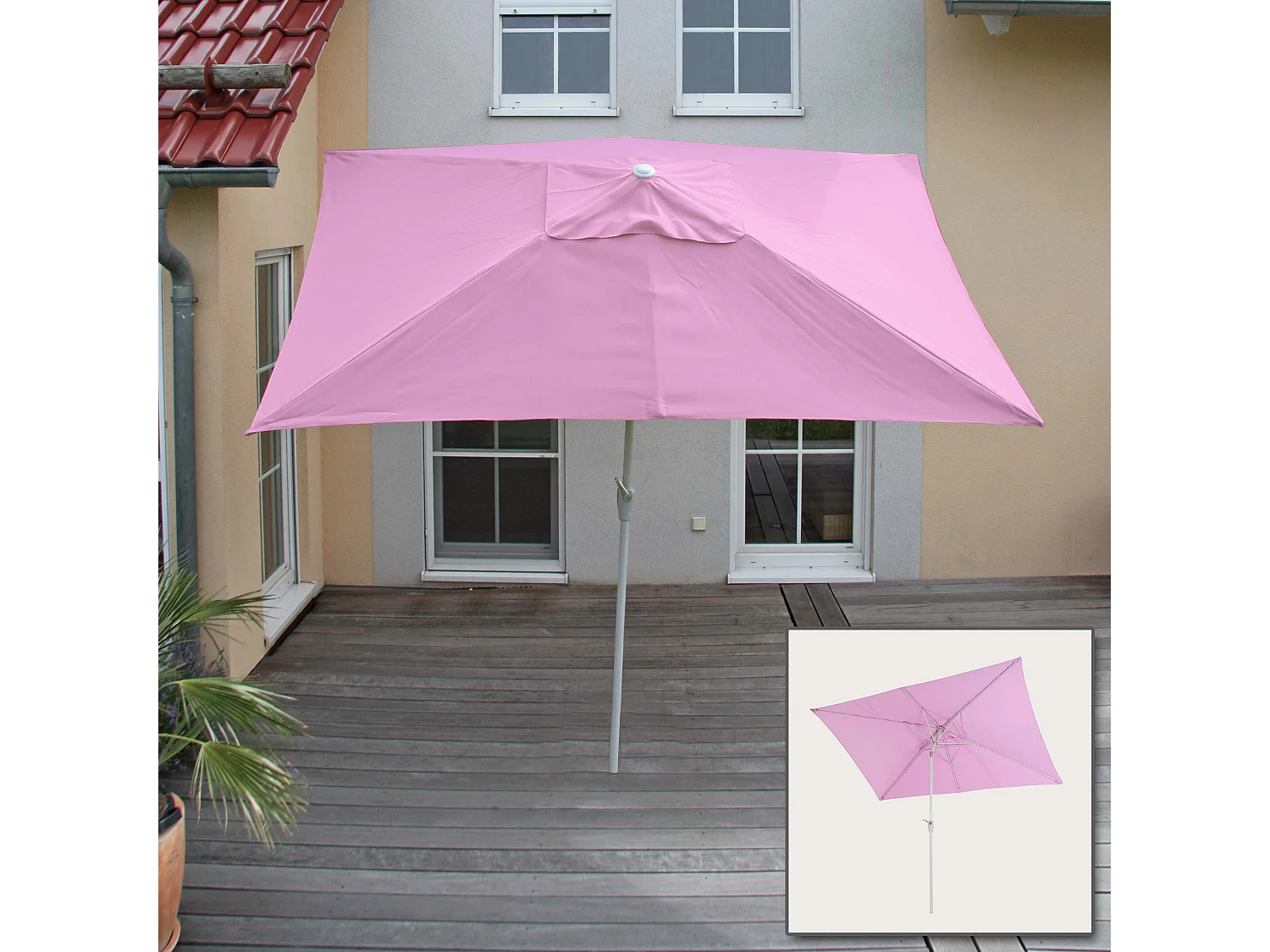 Castellammare kantelbare parasol,  lila