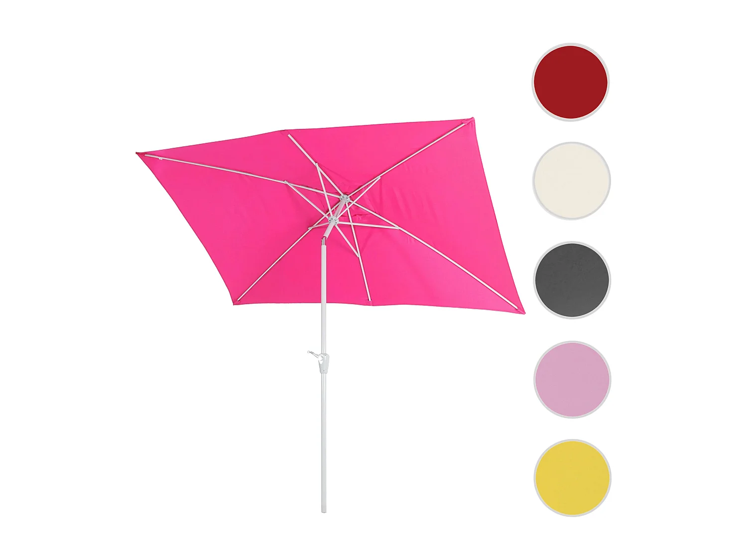 Parasol Castellammare 2x3m inclinable,  rose