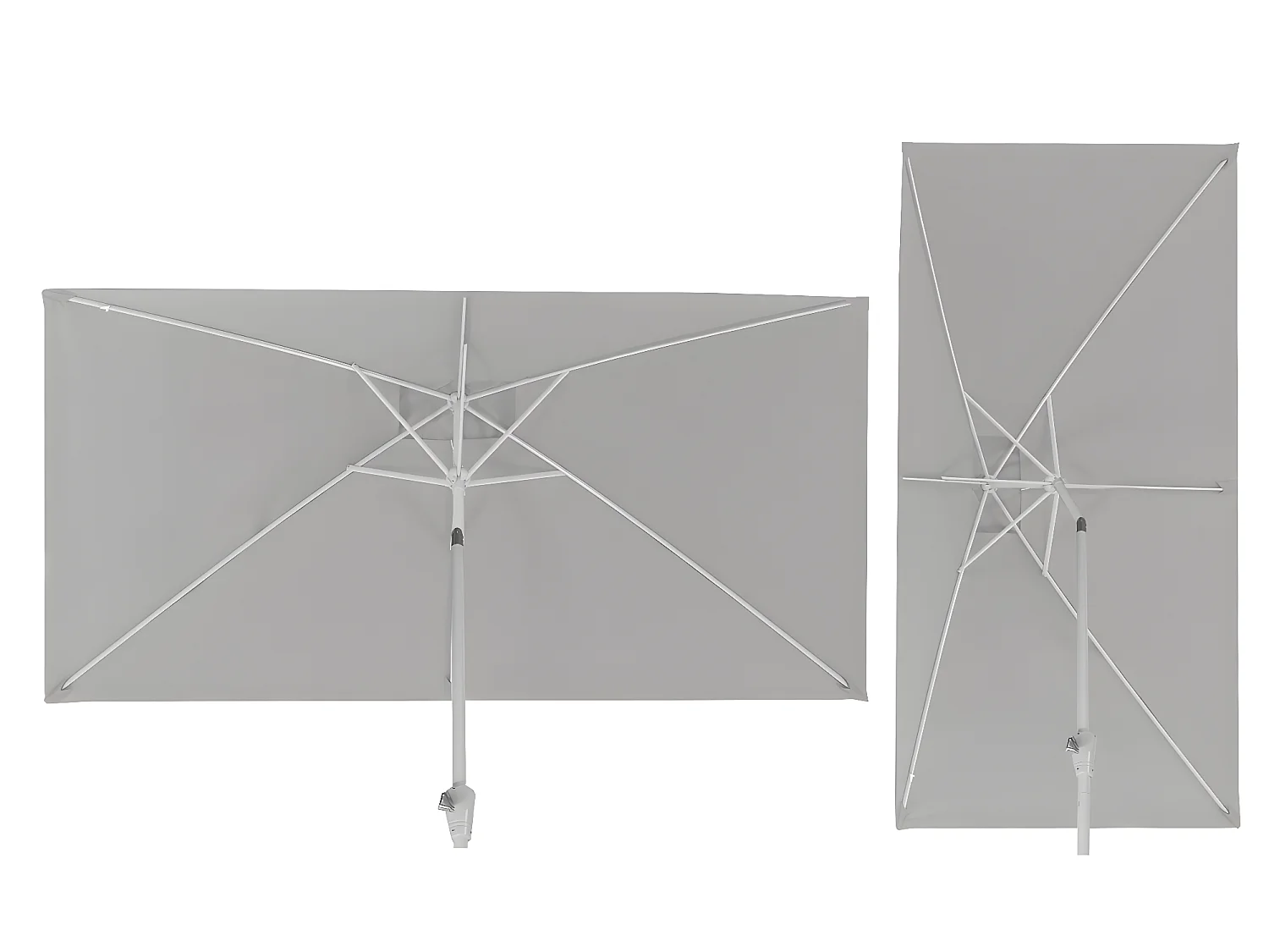 Parasol Castellammare kantelbaar,  antraciet