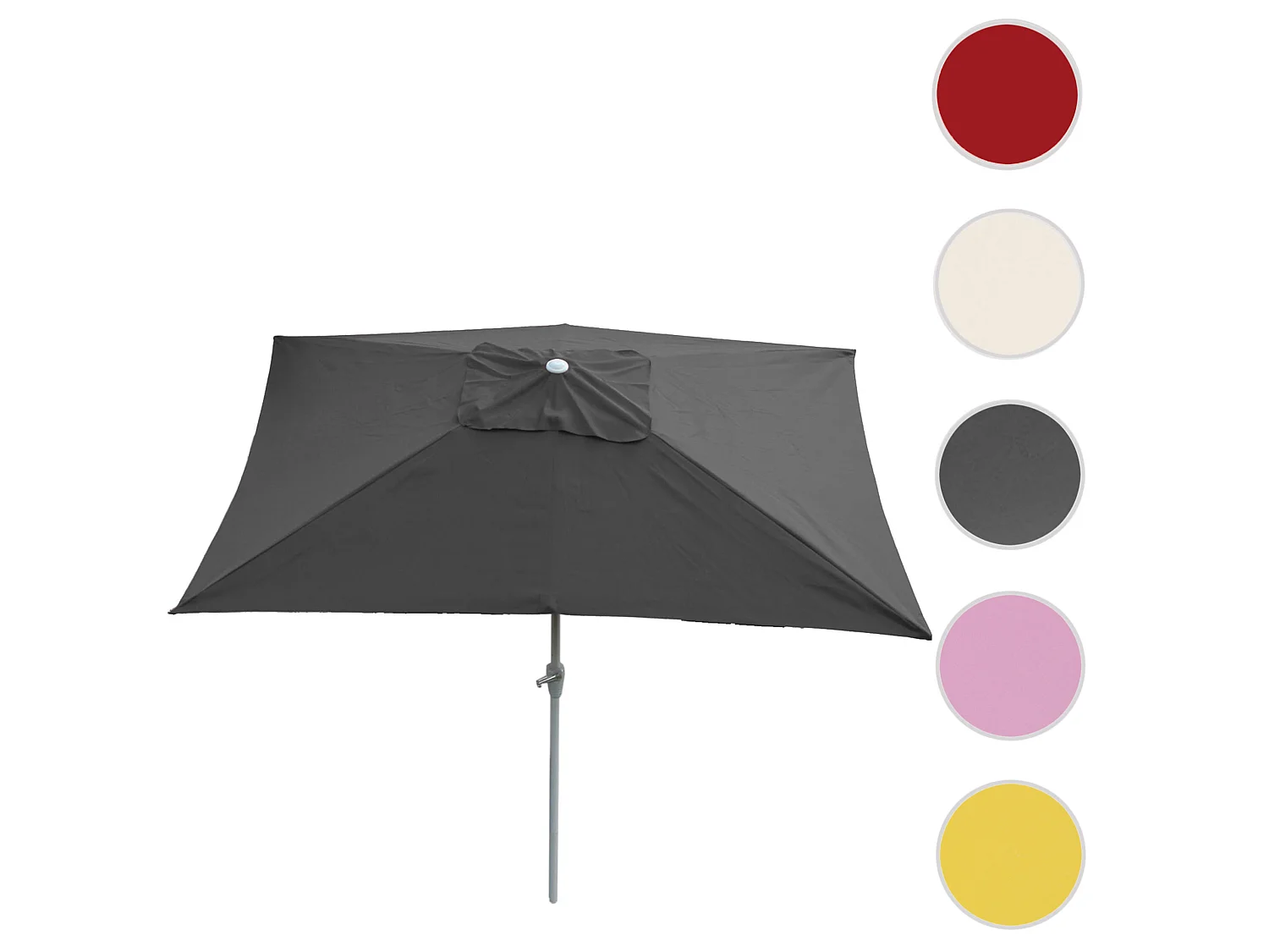 Parasol Castellammare 2x3m inclinable,  anthracite