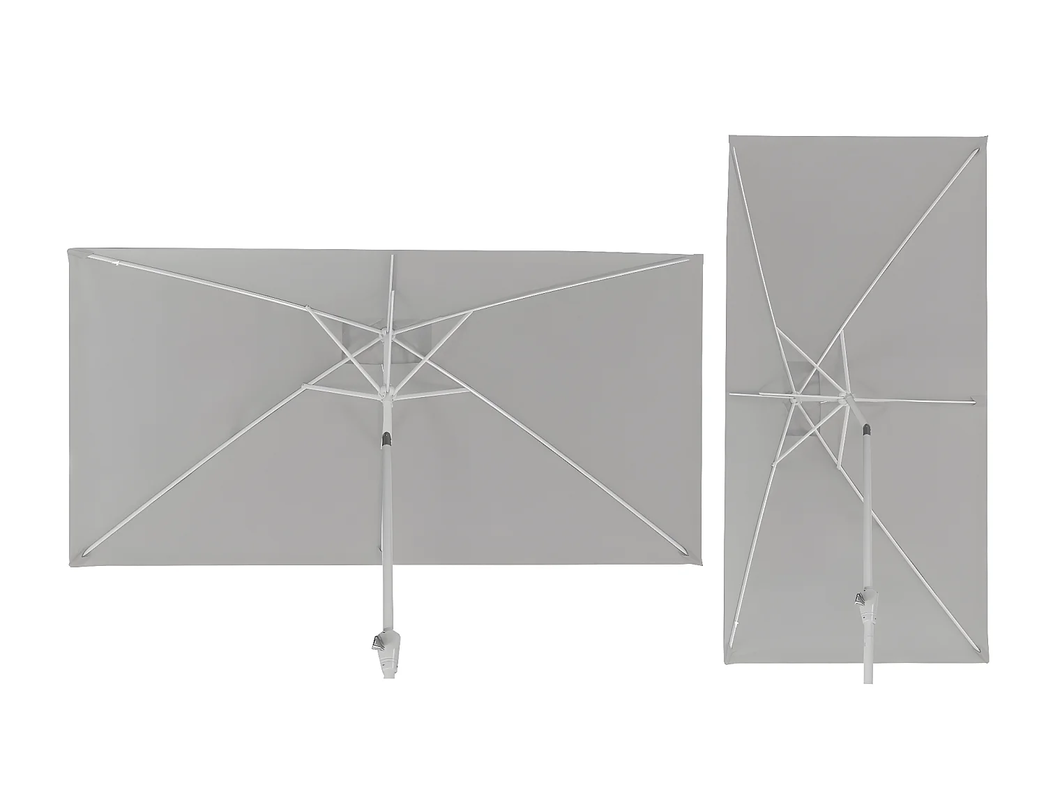 Parasol Castellammare kantelbaar,  bordeauxrood