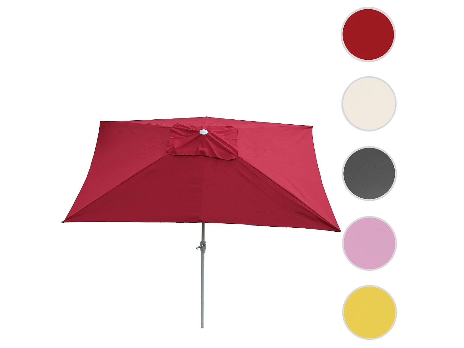 Parasol Castellammare kantelbaar,  bordeauxrood