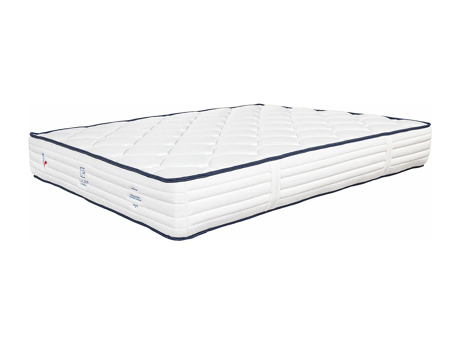 Matelas 140x190 cm, Patriote, 27cm, Ressorts Ensachés, Soutien ferme + 2 Oreillers