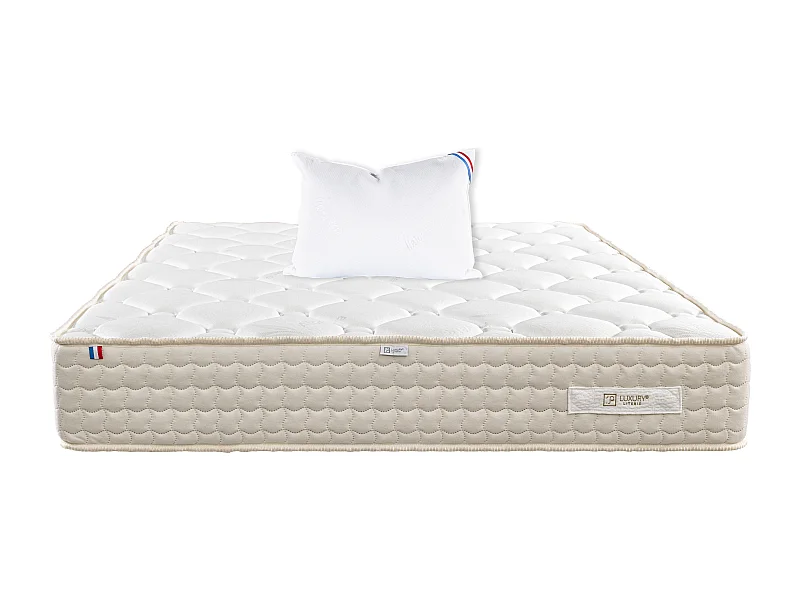 Matelas 90x190 cm, Sublime, 20 cm, mémoire de forme, ferme + 1 oreiller