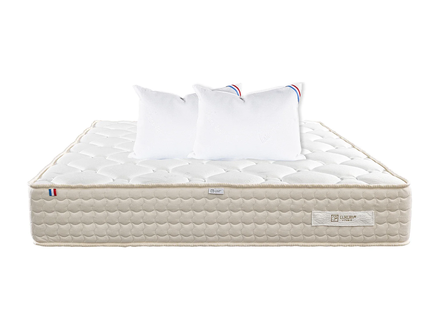 Matelas 140x190 cm, Sublime, 20 cm, mémoire de forme, ferme + 2 oreillers