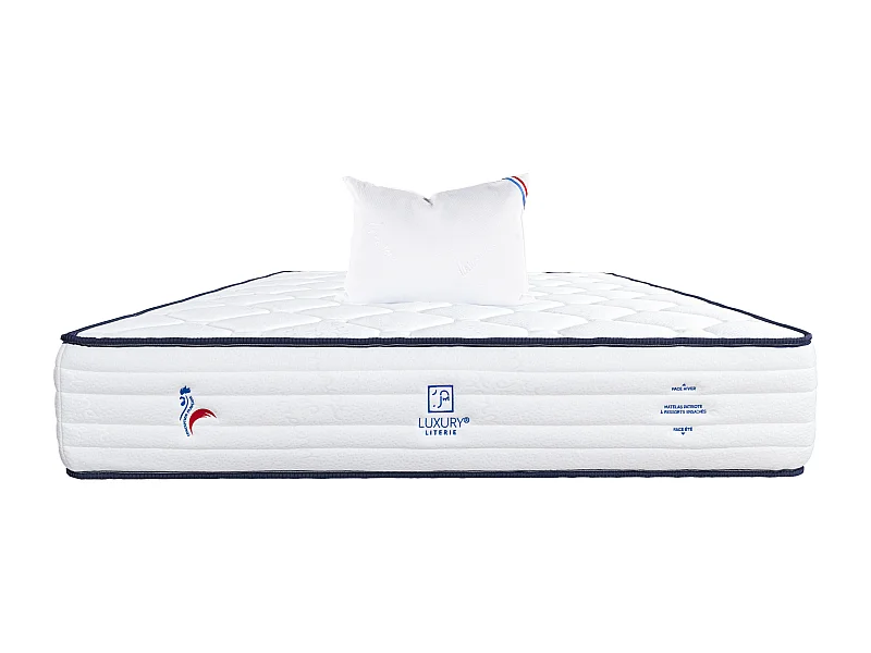 Colchão Patriote de 90x190 cm com Molas Ensacadas e Espuma de Memória com Travesseiro