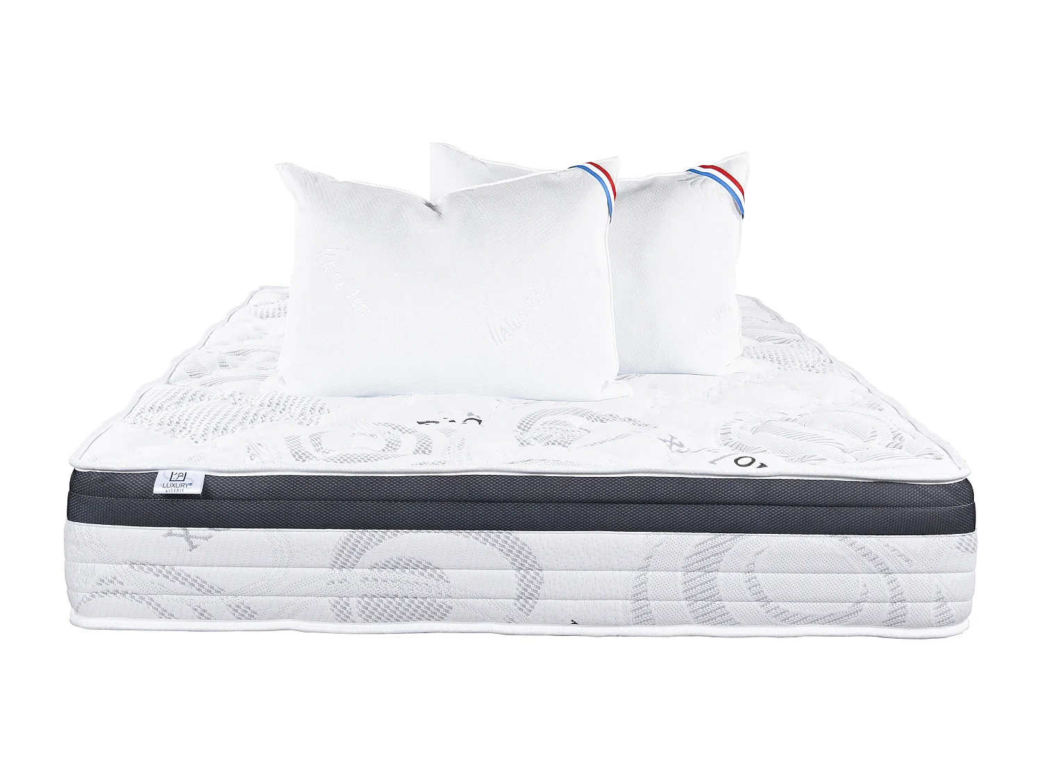 Colchão ergonômico Sleeplux de látex de 180x200 cm com 2 travesseiros inclusos