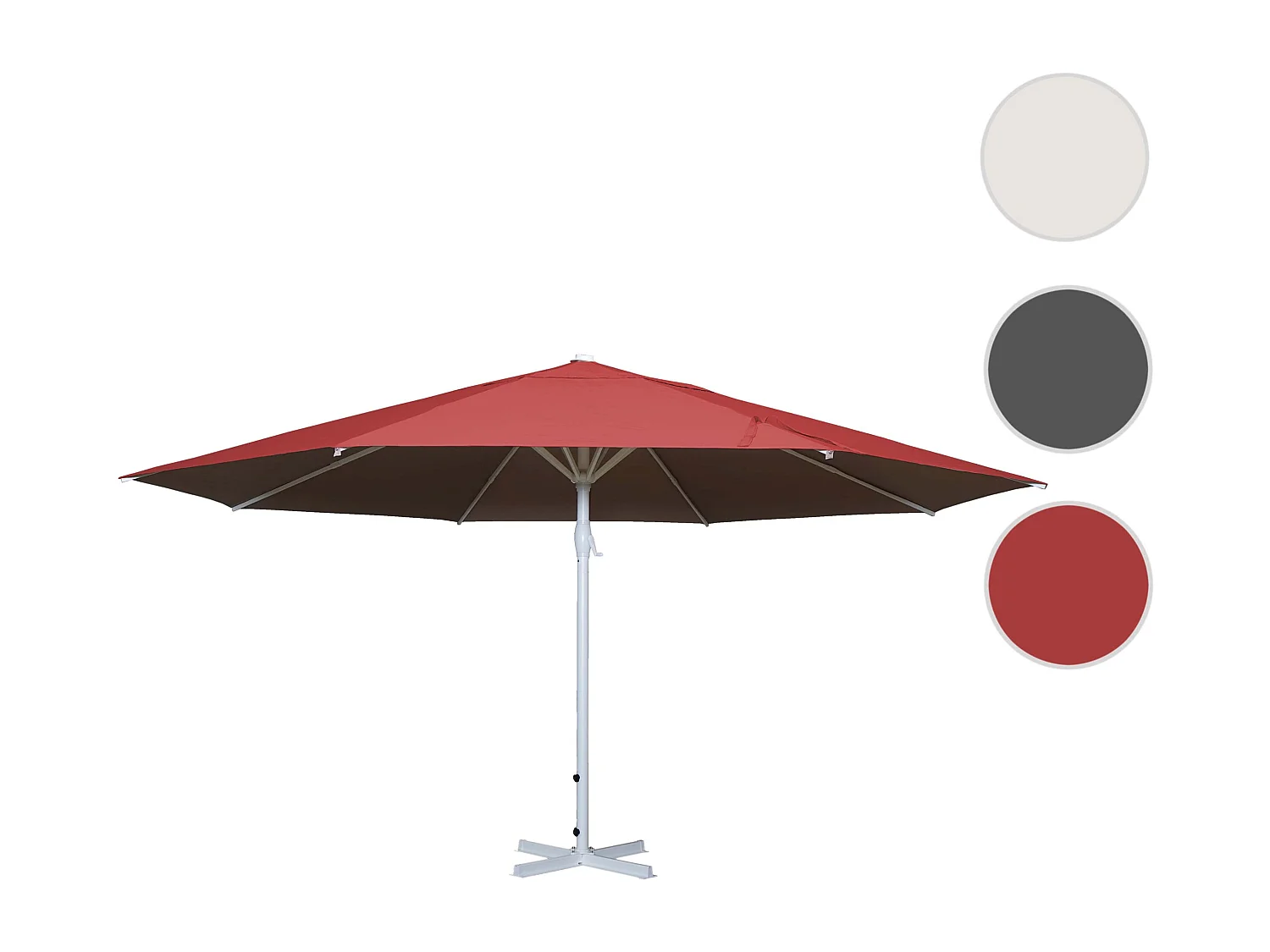 Parasol Carpi,  czerwony bez podstawy