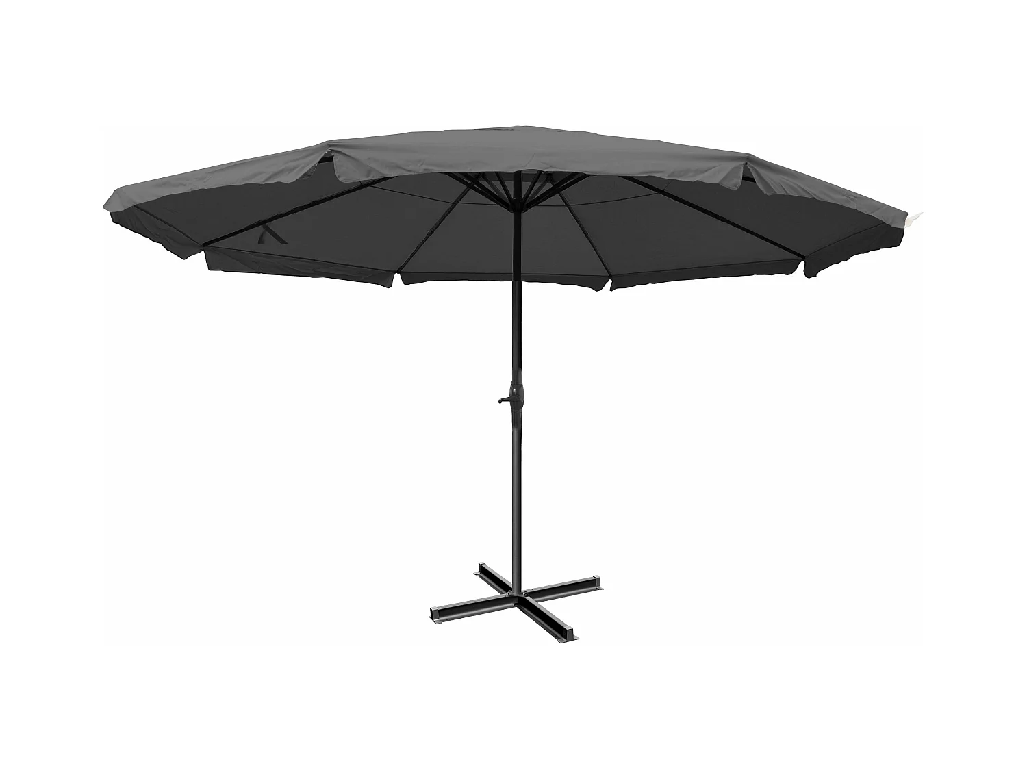 Parasol Carpi Pro Ø5m,  anthracite sans socle