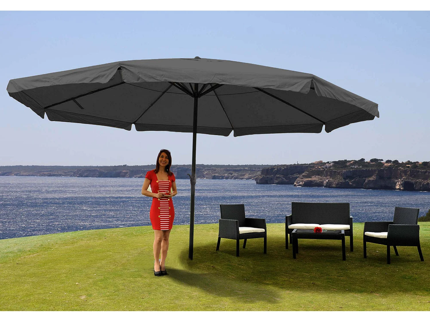 Parasol Carpi Pro,  antracyt bez stojaka