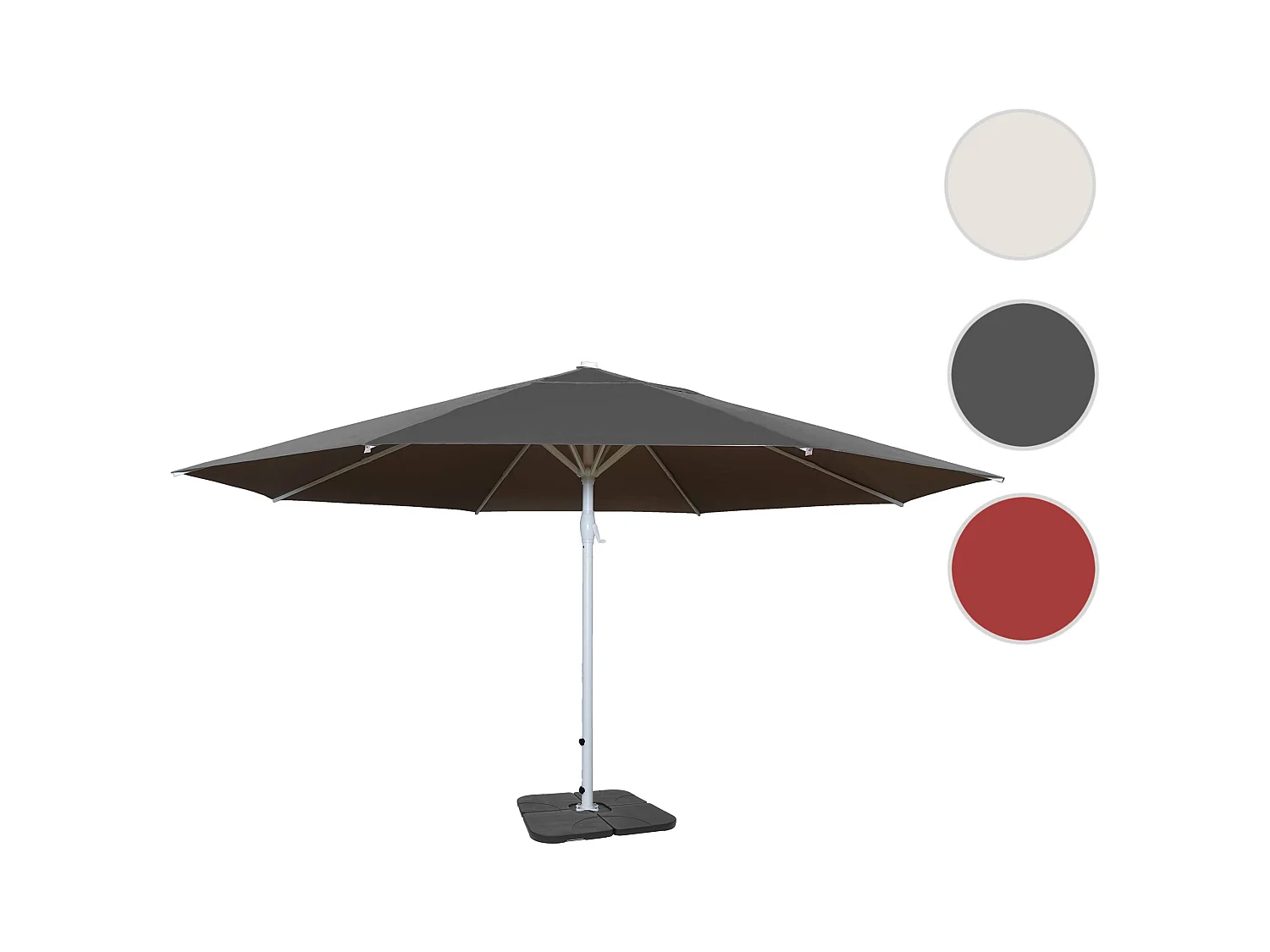 Sombrilla Carpi II,  antracita con soporte