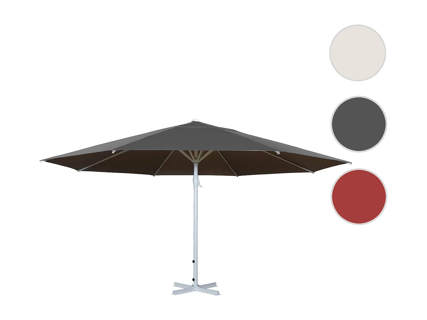 Parasol Carpi II,  antraciet zonder voet