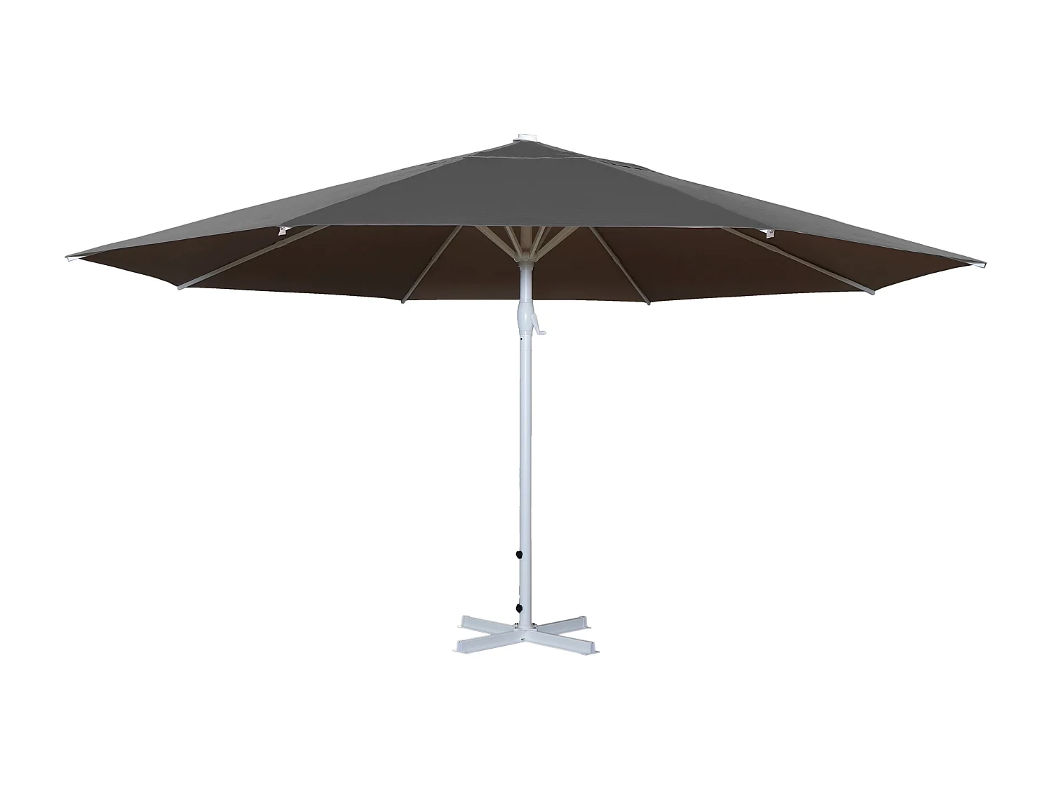 Parasol Carpi II, Ø 5m, anthracite sans support