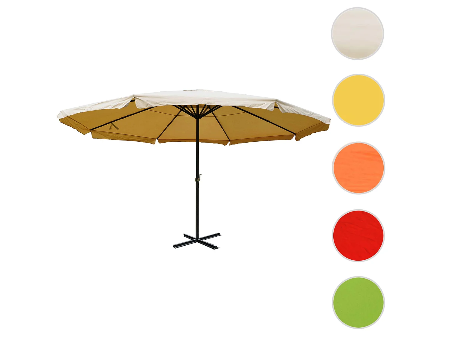 Parasol Carpi Pro,  kremowy bez stojaka