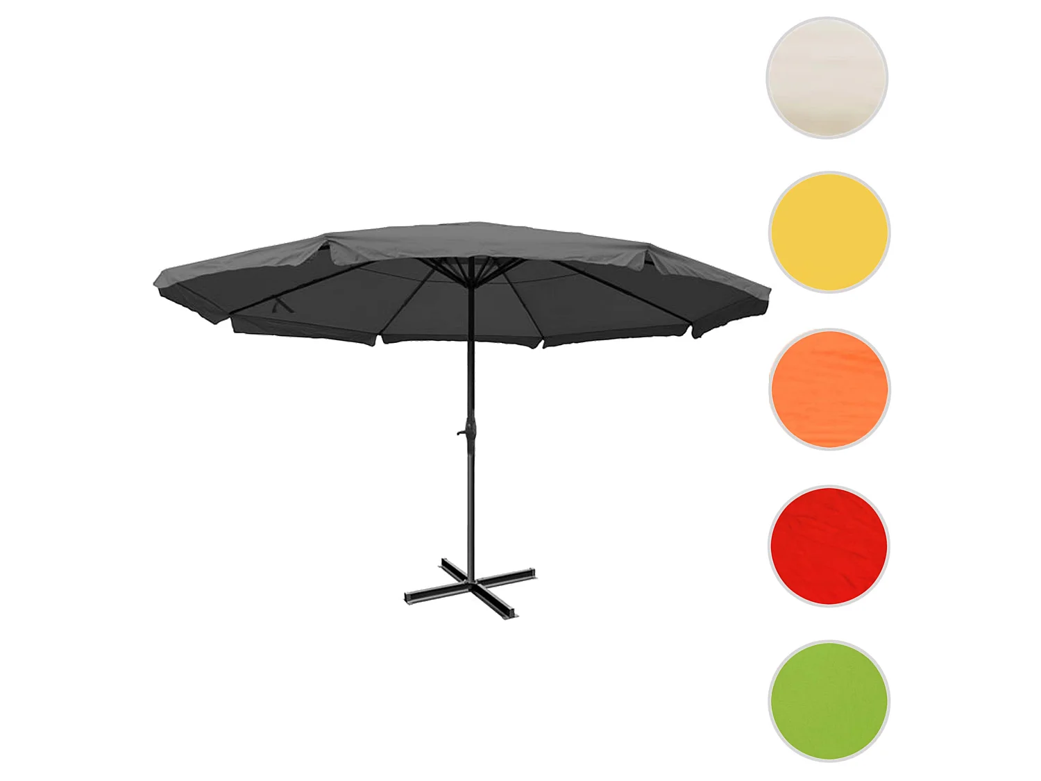 Parasol Carpi Pro,  antracyt ze stojakiem