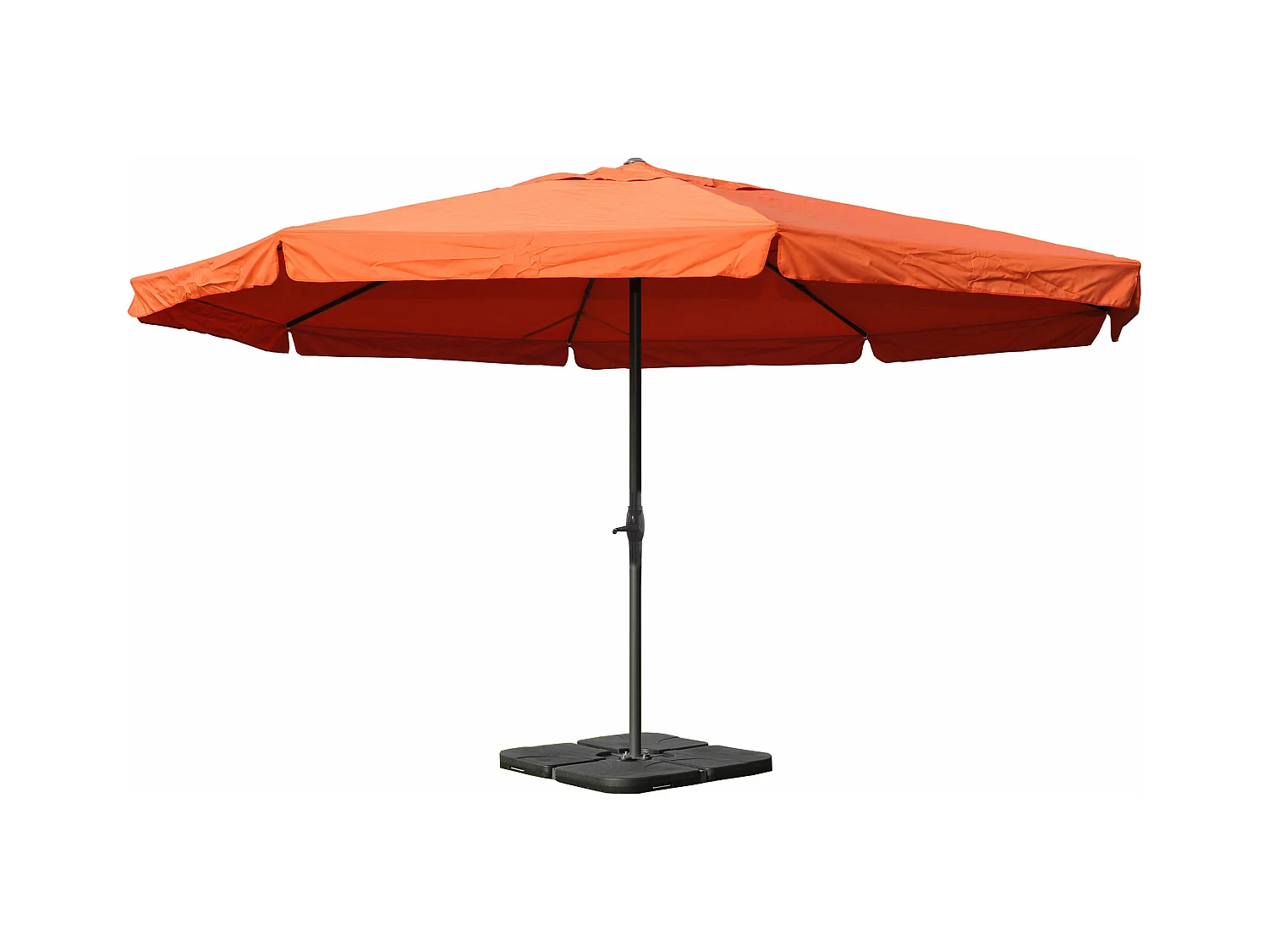 Parasol Carpi Pro Ø5m,  terre cuite avec pied