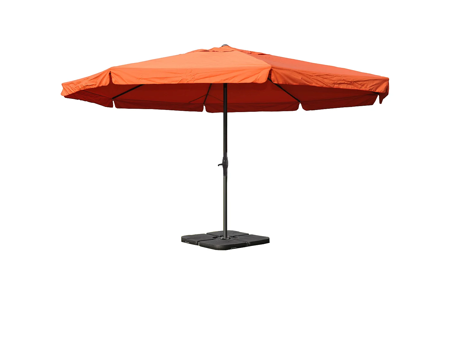 Parasol Carpi Pro Ø5m,  terre cuite avec pied