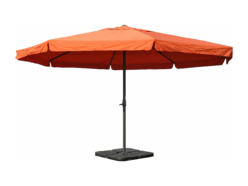 Parasol Carpi Pro Ø5m,  terre cuite avec pied