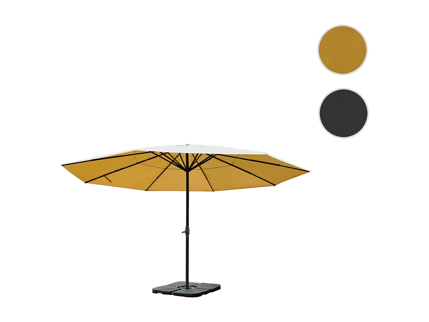 Sombrilla Carpi Pro,  crema con soporte