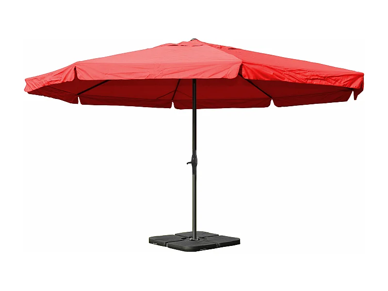 Parasol Carpi Pro Ø5m,  bordeaux avec pied
