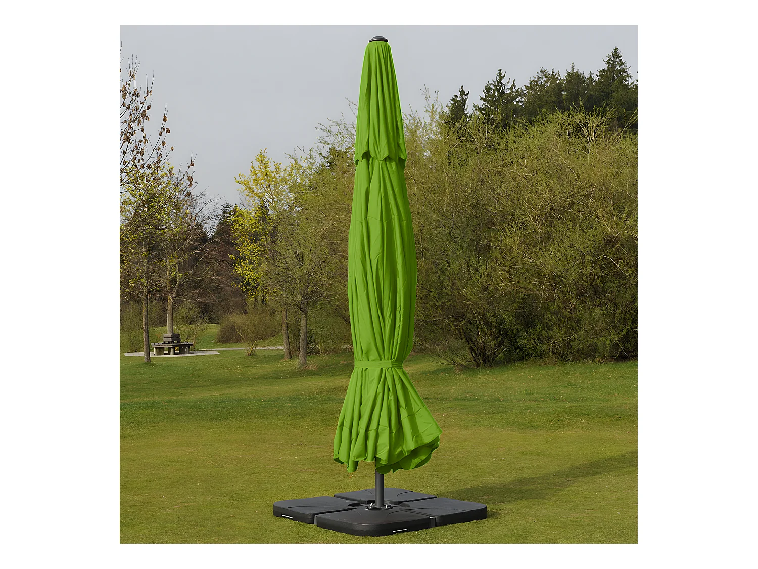 Sombrilla Carpi Pro,  verde con soporte