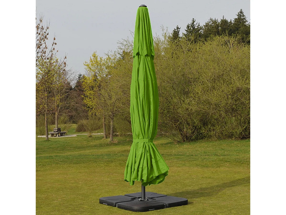 Parasol Carpi Pro Ø5m,  vert avec pied