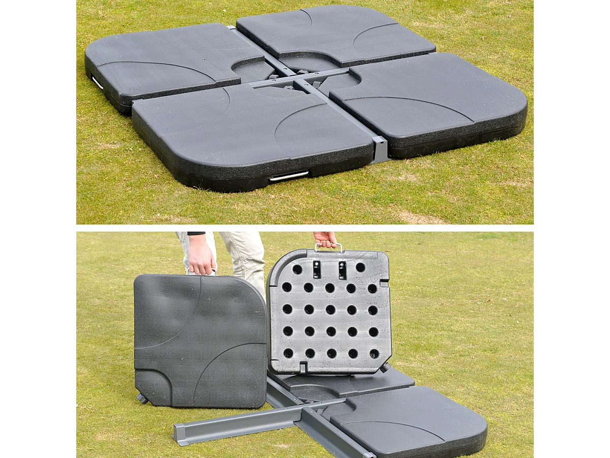 Parasol Carpi Pro Ø5m,  vert avec pied