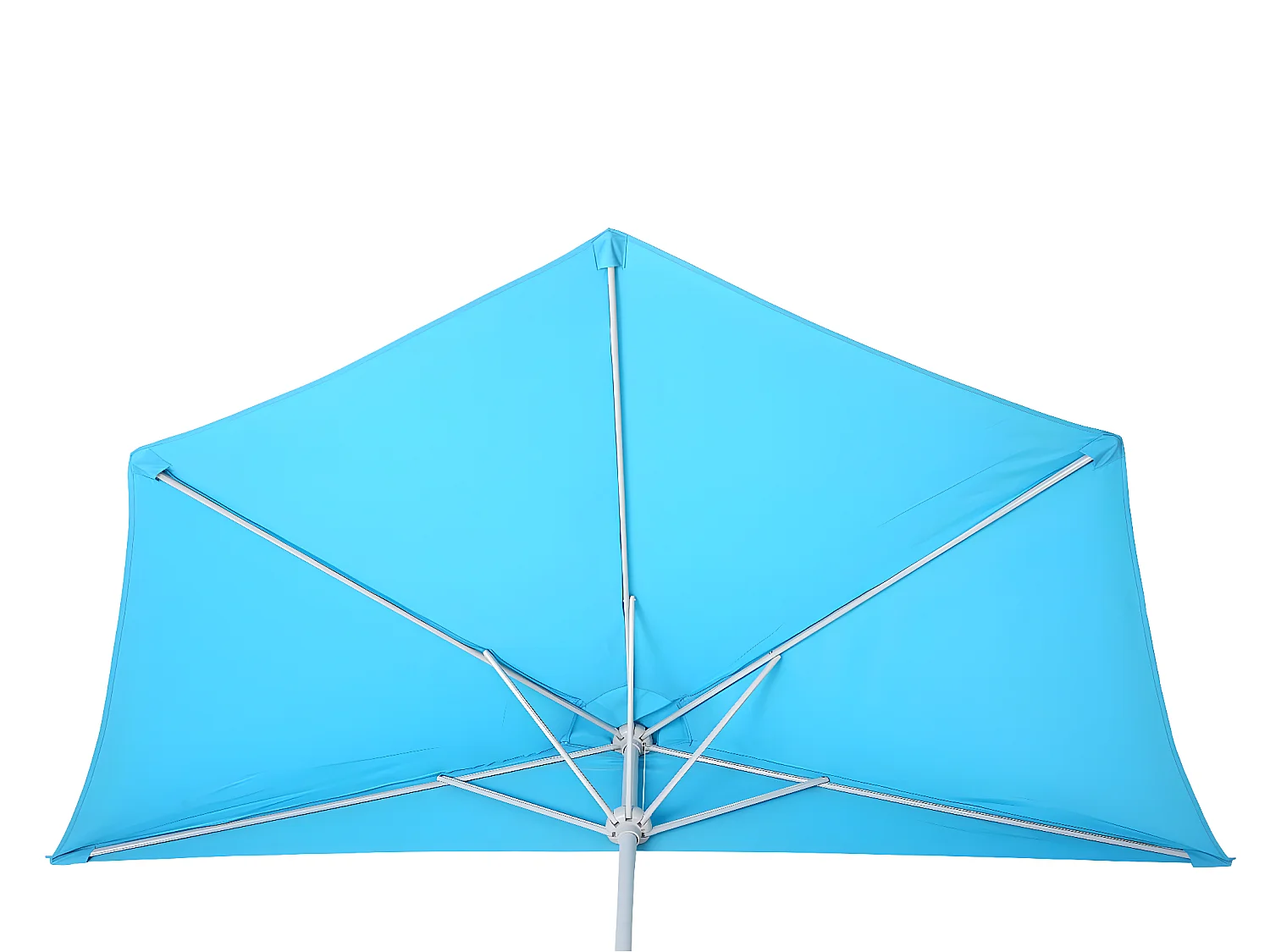 Parasol Lorca semi-circulaire 3m UV 50,  270cm turquoise