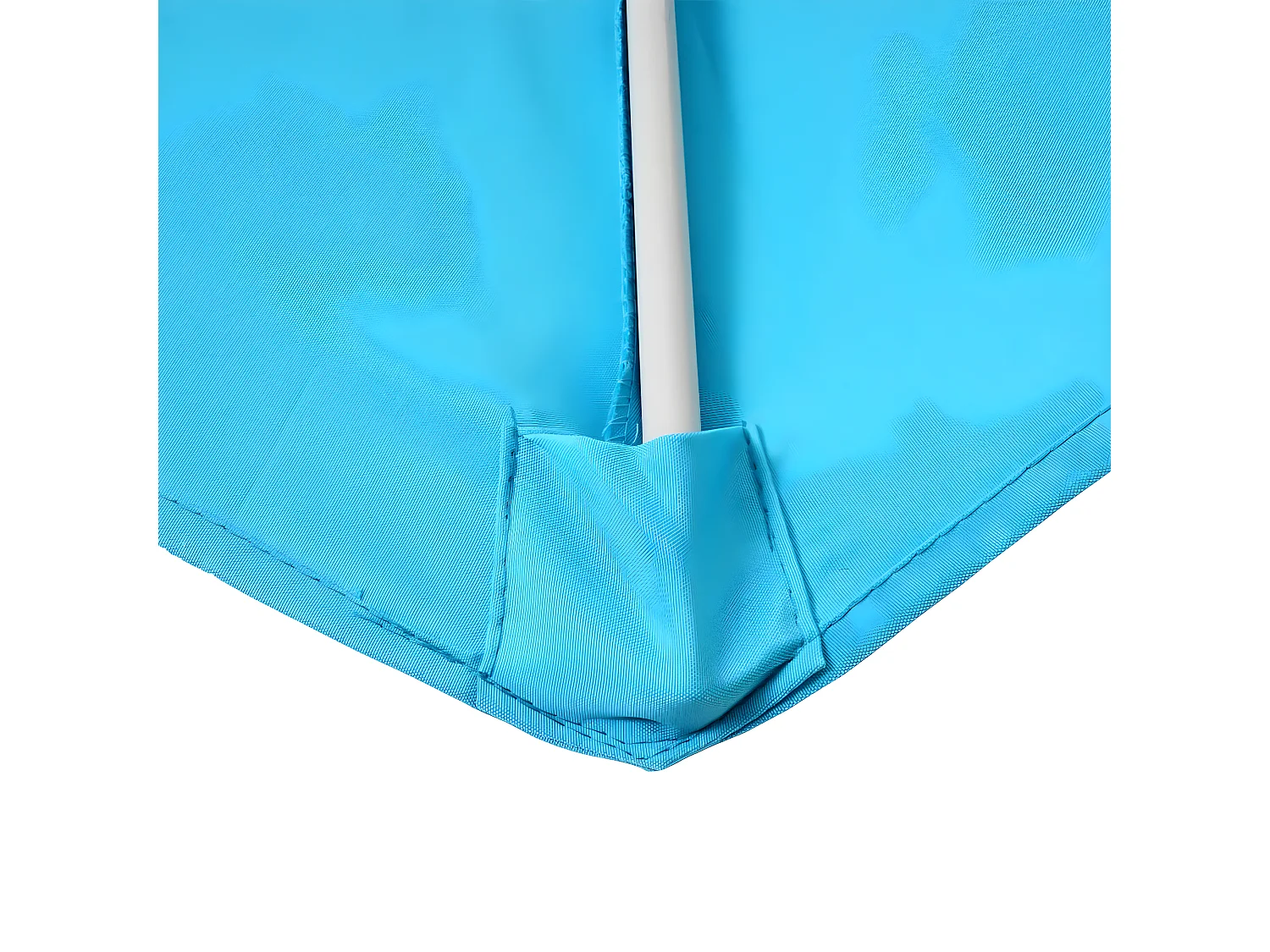 Parasol Lorca semi-circulaire 3m UV 50,  270cm turquoise