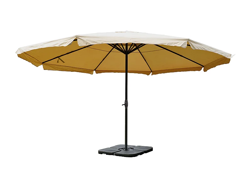 Guarda-sol Carpi Pro,  creme com suporte