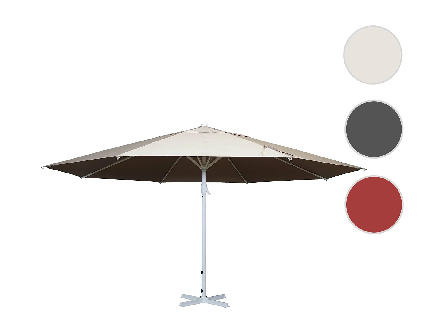 Parasol Carpi,  crème-beige zonder standaard