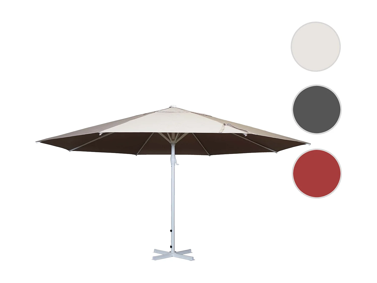 Parasol Carpi,  kremowo-beżowy bez podstawy