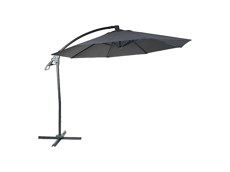 Okrągły parasol wspornikowy MCW-D14,  antracyt bez podstawy