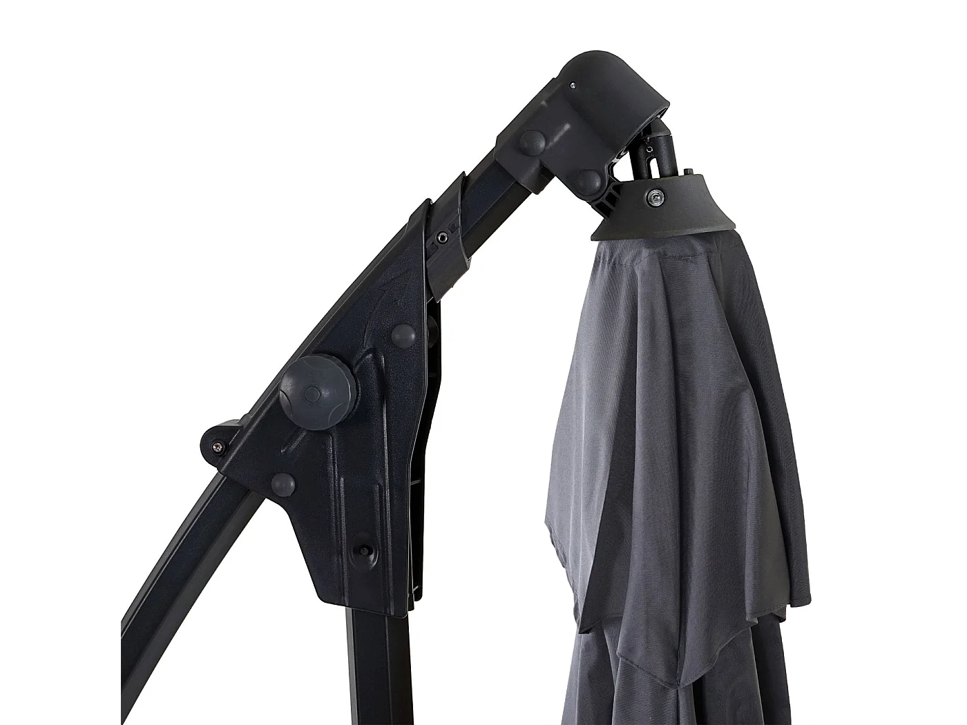 Zweefparasol MCW-D14 rond,  antraciet zonder voet