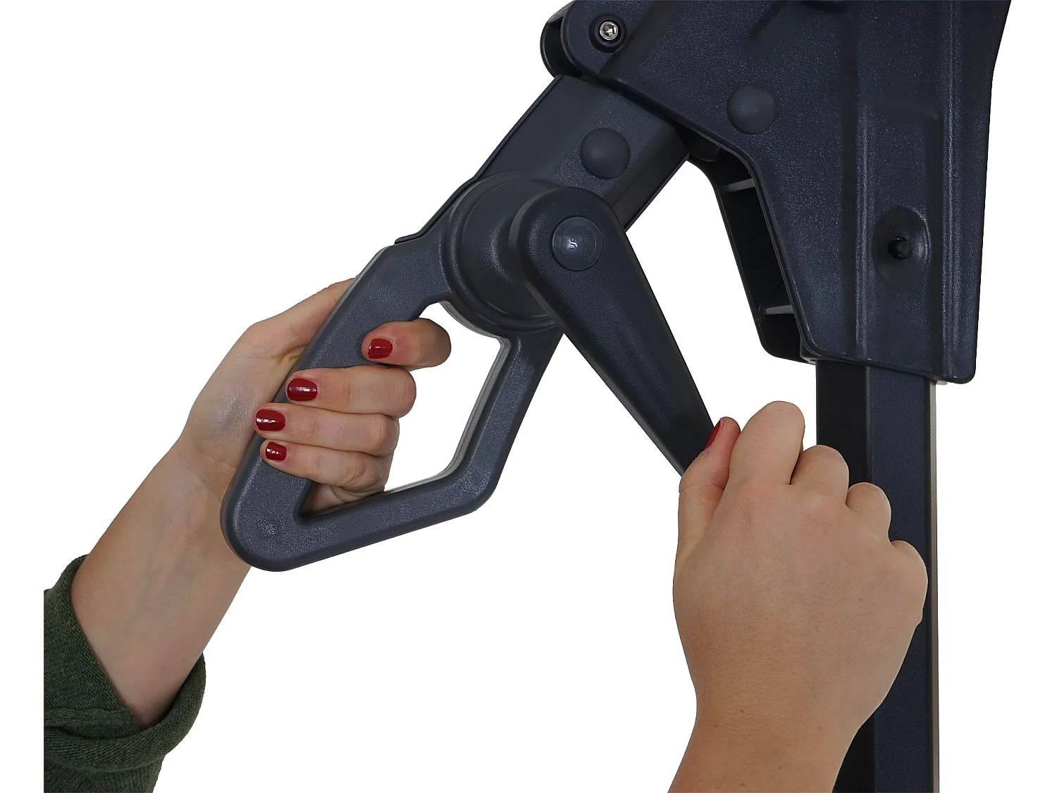 Zweefparasol MCW-D14 rond,  antraciet zonder voet