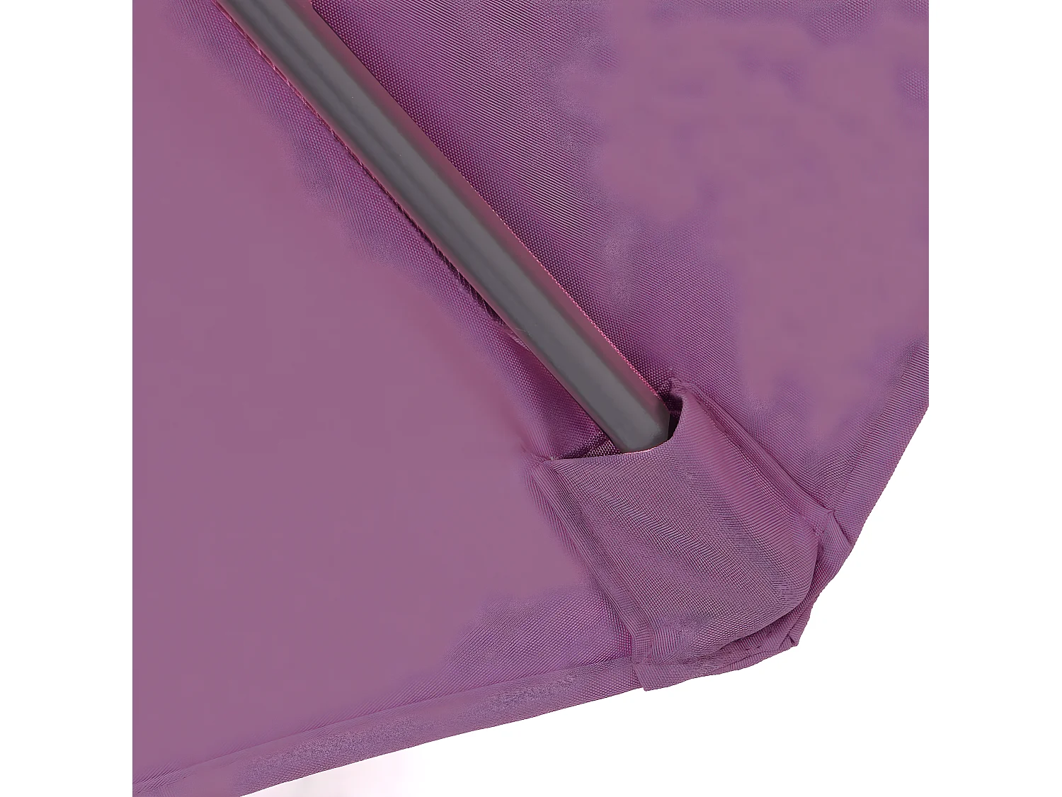 Sombrilla basculante Terni,  lavanda-rojo con soporte