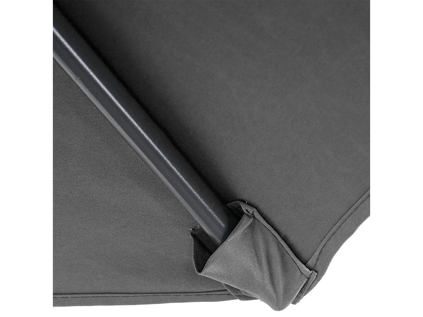 Parasol déporté Terni Ø 3m inclinable,  gris avec socle à poids