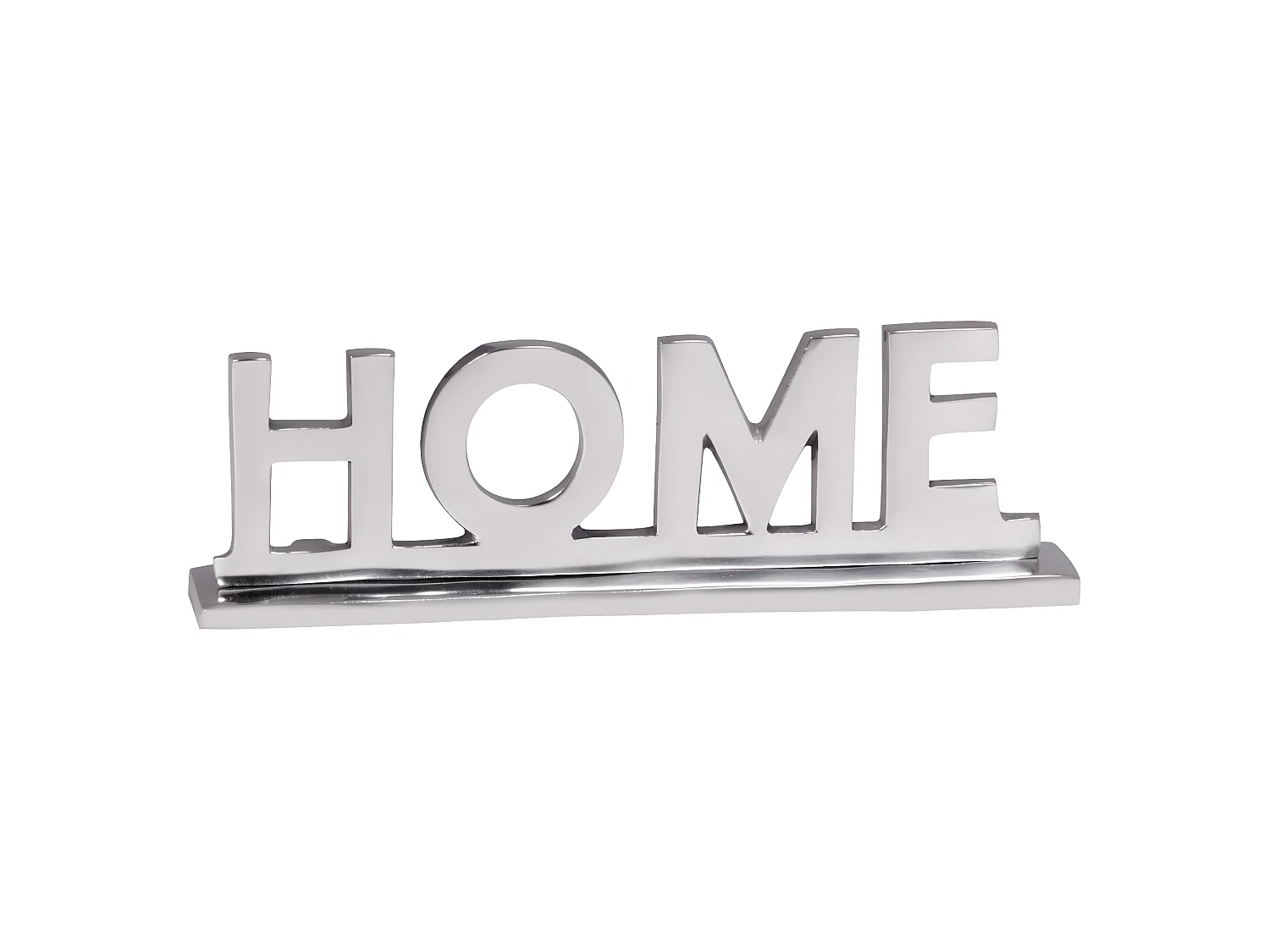 Home Schriftzug Deko Wohnzimmer Tisch Dekoration Alu Aluminium Wohndeko