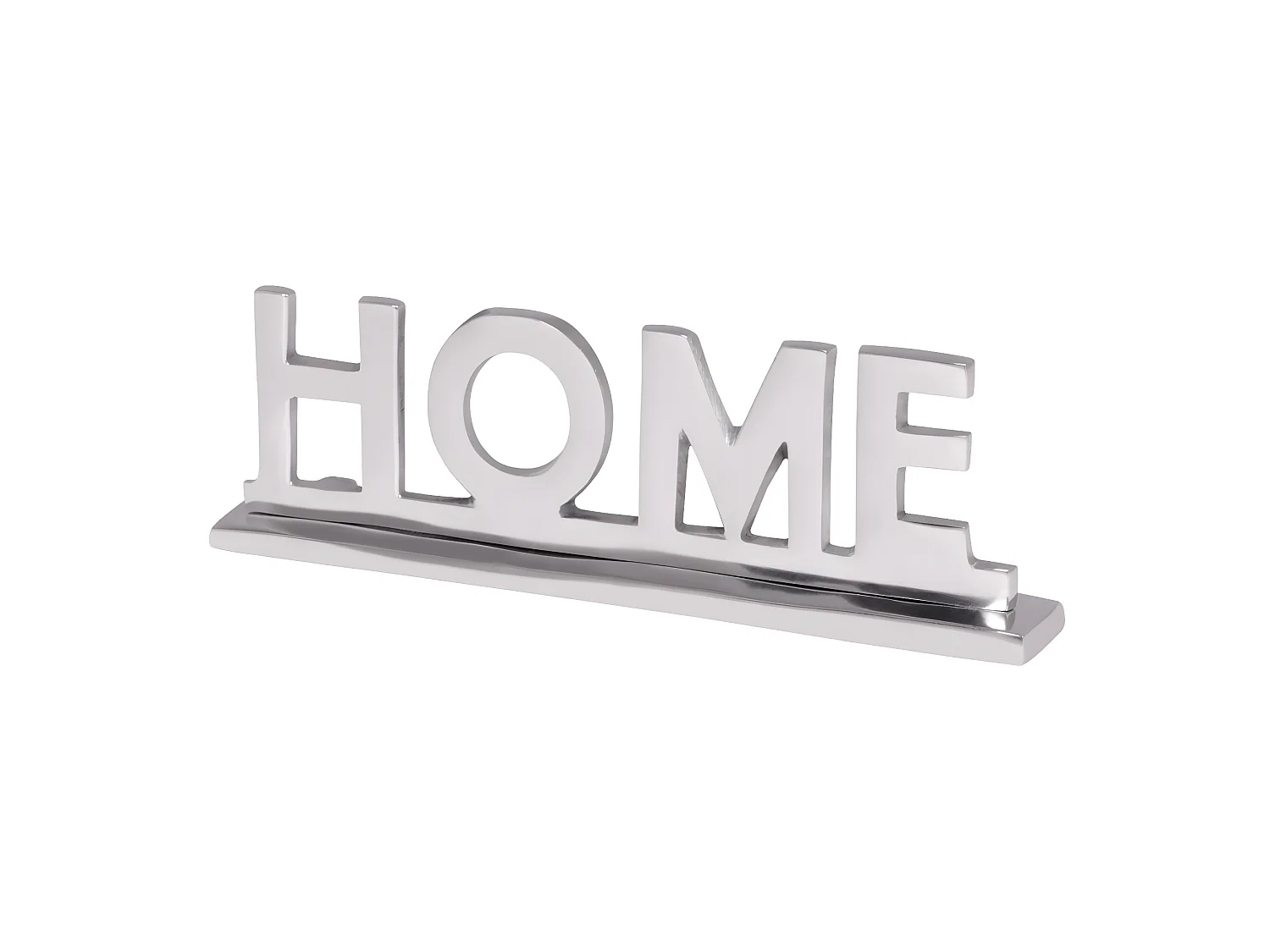 Home Schriftzug Deko Wohnzimmer Tisch Dekoration Alu Aluminium Wohndeko